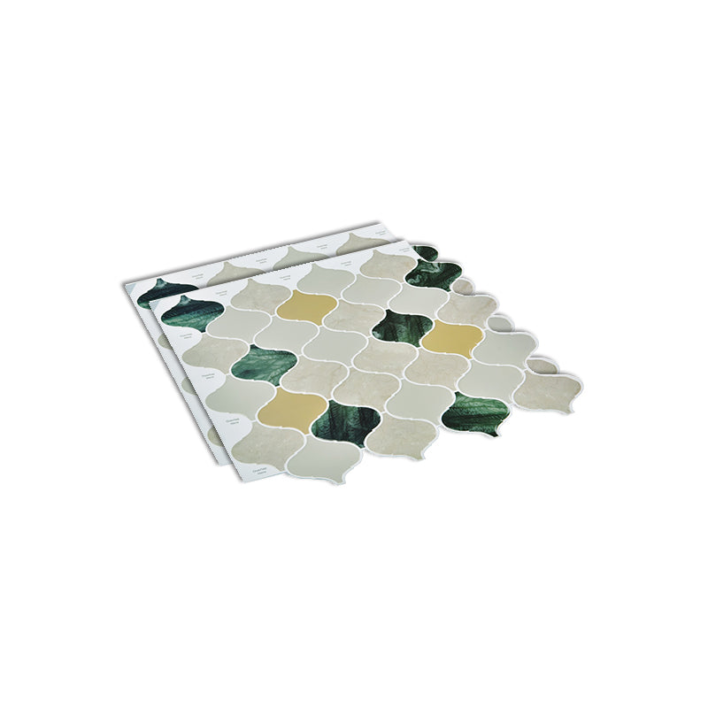 Plastic Peel & Stick Subway Tile Modern Simple Subway Tile Wallpaper