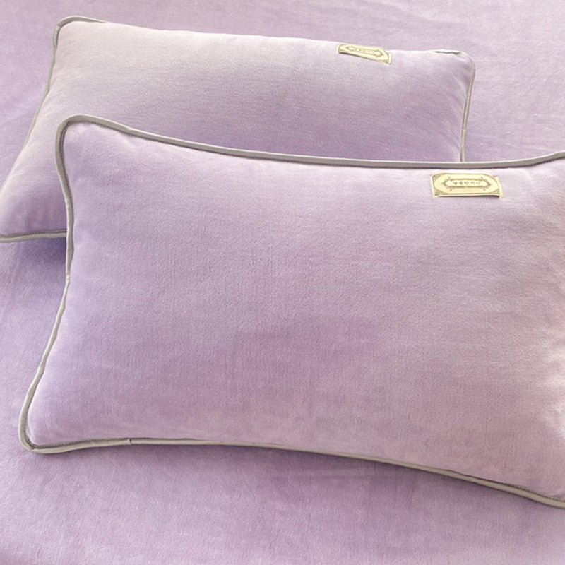 Modern Style Bed Sheet Solid Color Ultra-Soft Breathable Bed Sheet