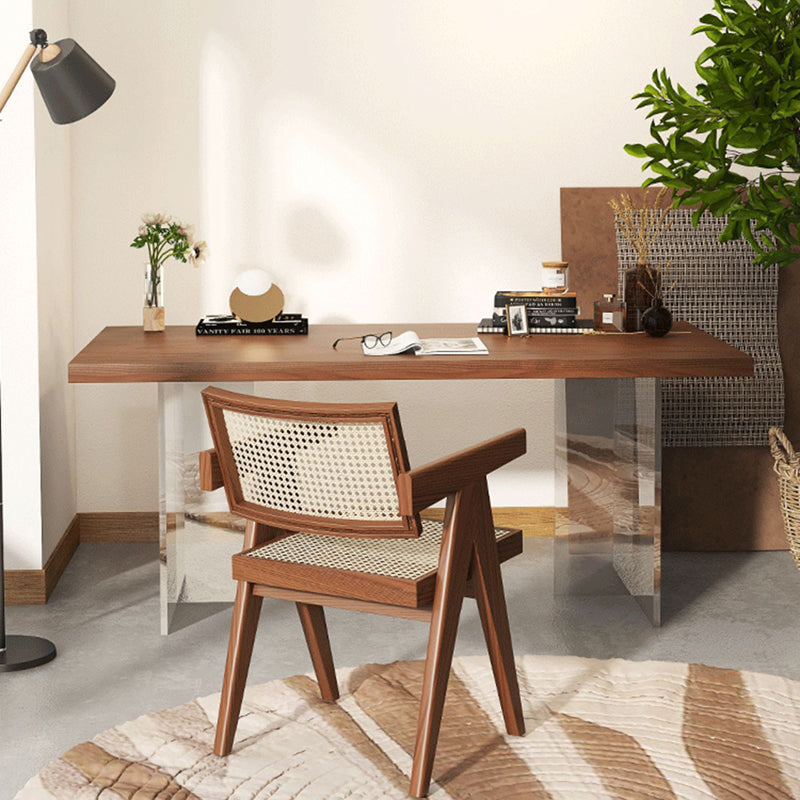 Modern Rectangle Wood Dining Table 1/2/6/7 Pieces Dining Set for Kitchen