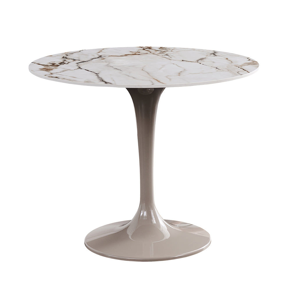 Modern Round Stone Dining Table 1/3 Pieces Dining Set for Kitchen