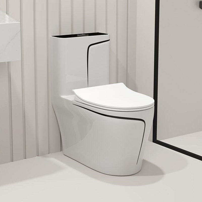 Traditional Siphon Jet Flush Toilet One Piece Urine Toilet for Bathroom