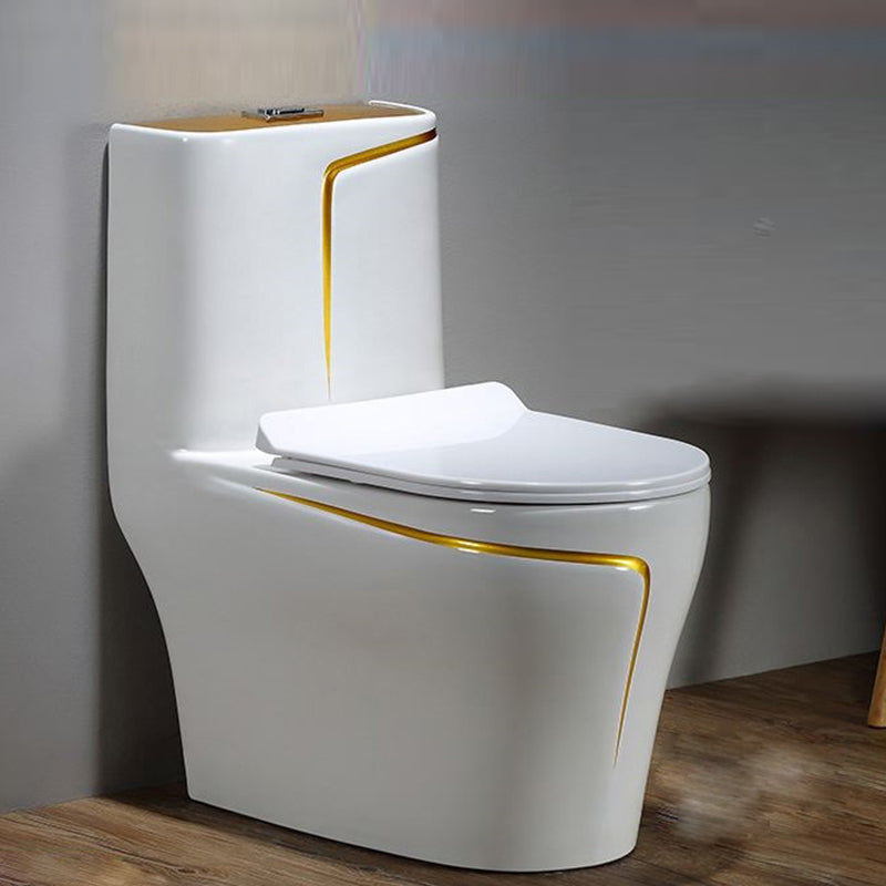 Traditional Siphon Jet Flush Toilet One Piece Urine Toilet for Bathroom