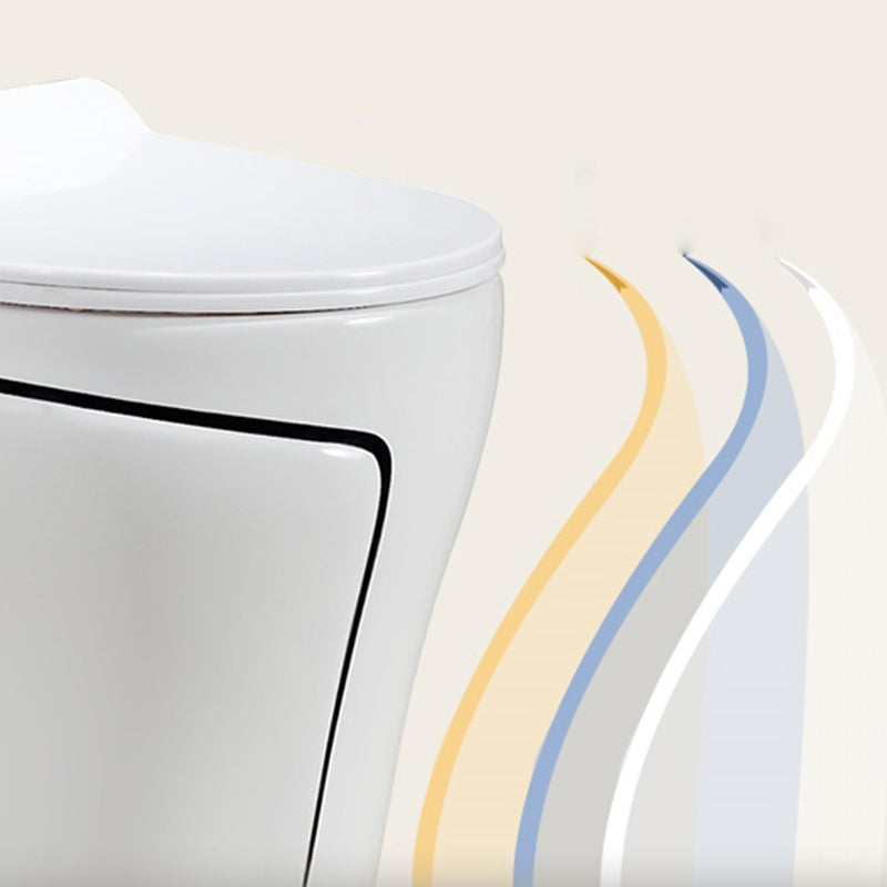 Traditional Siphon Jet Flush Toilet One Piece Urine Toilet for Bathroom