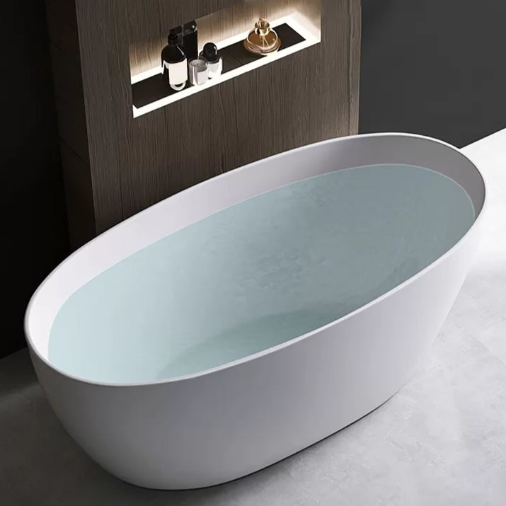 Antique Finish Stand Alone Bath Soaking Modern Oval Bath Tub