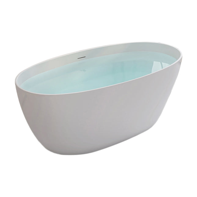 Antique Finish Stand Alone Bath Soaking Modern Oval Bath Tub