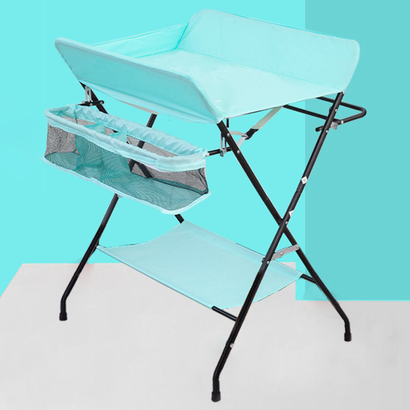 Folding Changing Table Portable Basket Changing Table with Pad