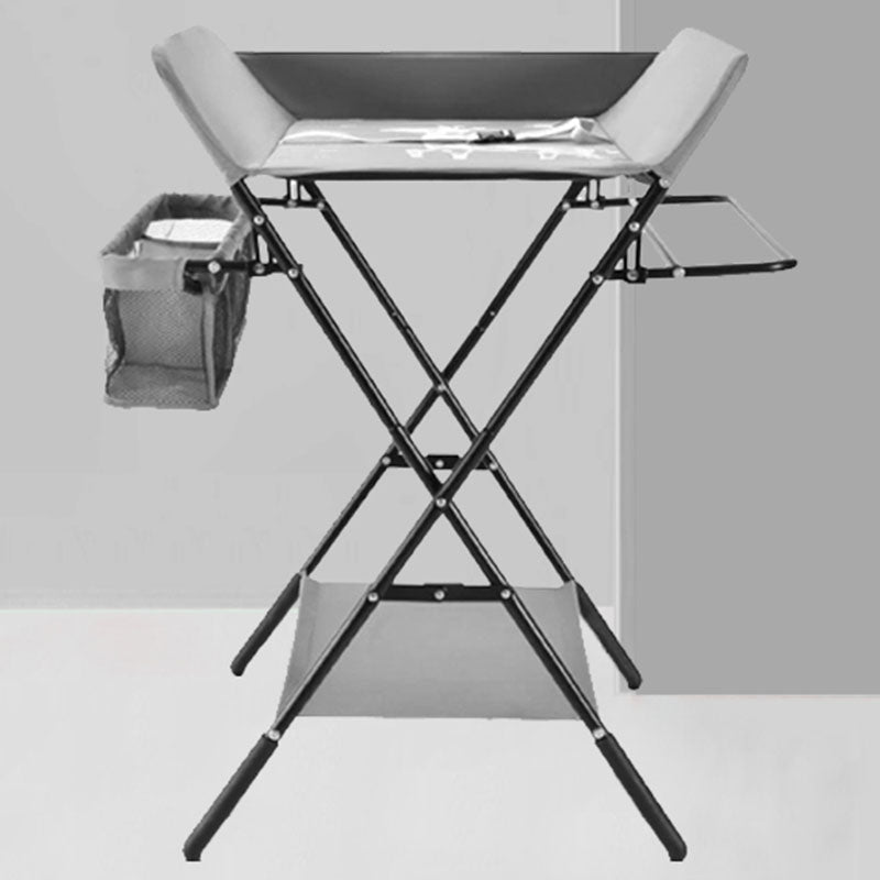 Folding Changing Table Portable Basket Changing Table with Pad