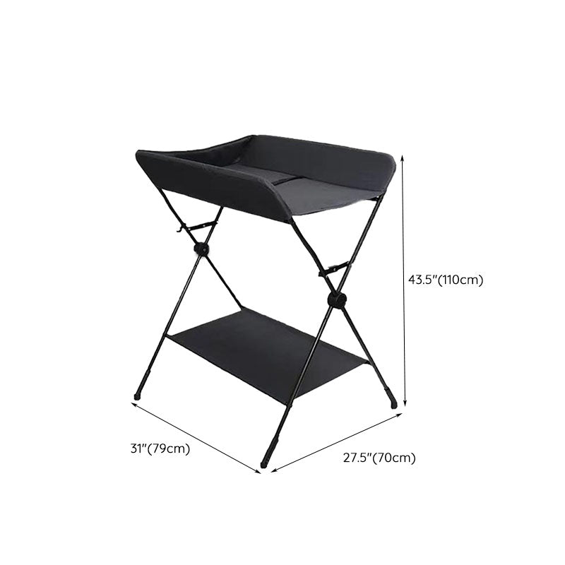 Folding Changing Table Portable Basket Changing Table with Pad