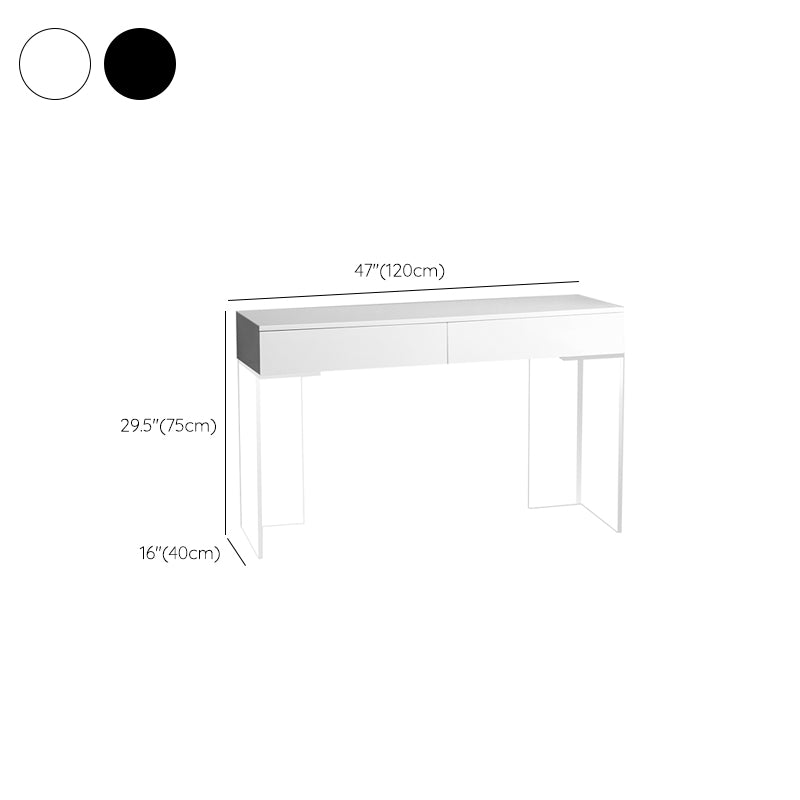 Contemporary 2 Drawers Make-up Vanity Acrylic Makeup Vanity Desk Table