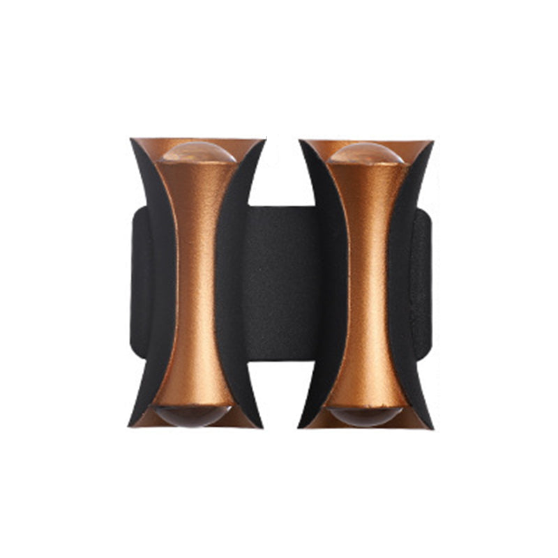 Modernism Wall Sconce Curl Waterproof Outdoor Sconce Light Fixture with Metal