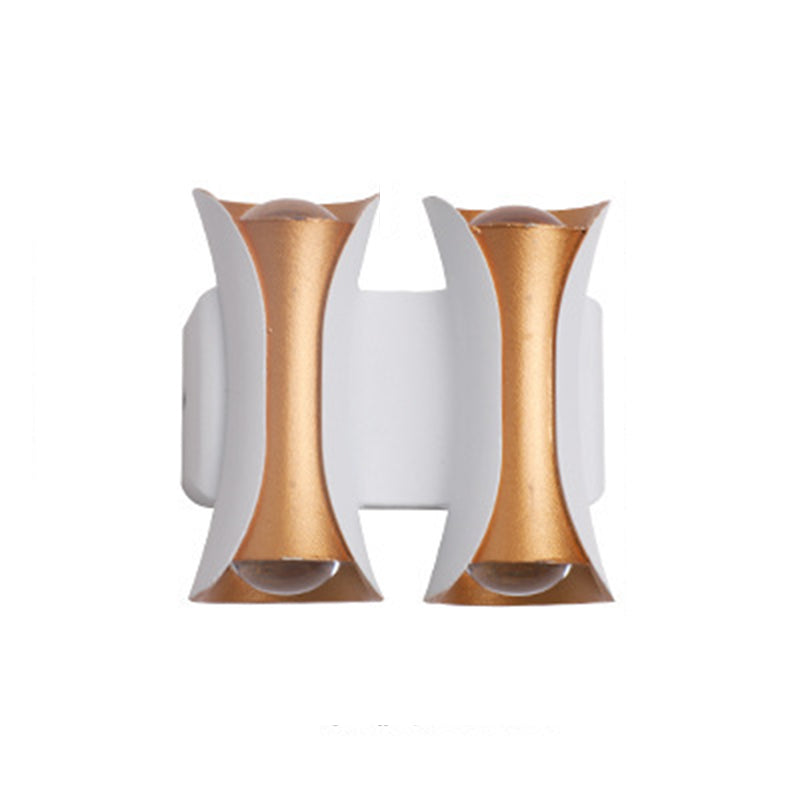 Modernism Wall Sconce Curl Waterproof Outdoor Sconce Light Fixture with Metal