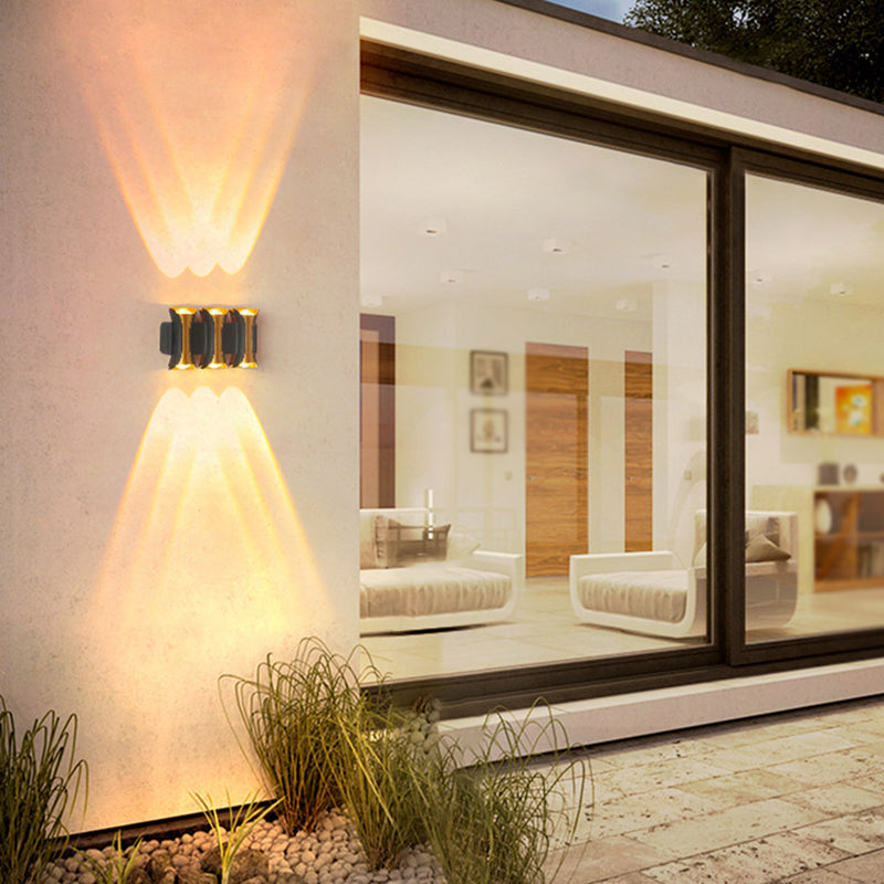 Modernism Wall Sconce Curl Waterproof Outdoor Sconce Light Fixture with Metal