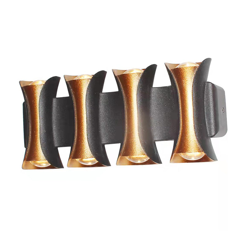 Modernism Wall Sconce Curl Waterproof Outdoor Sconce Light Fixture with Metal