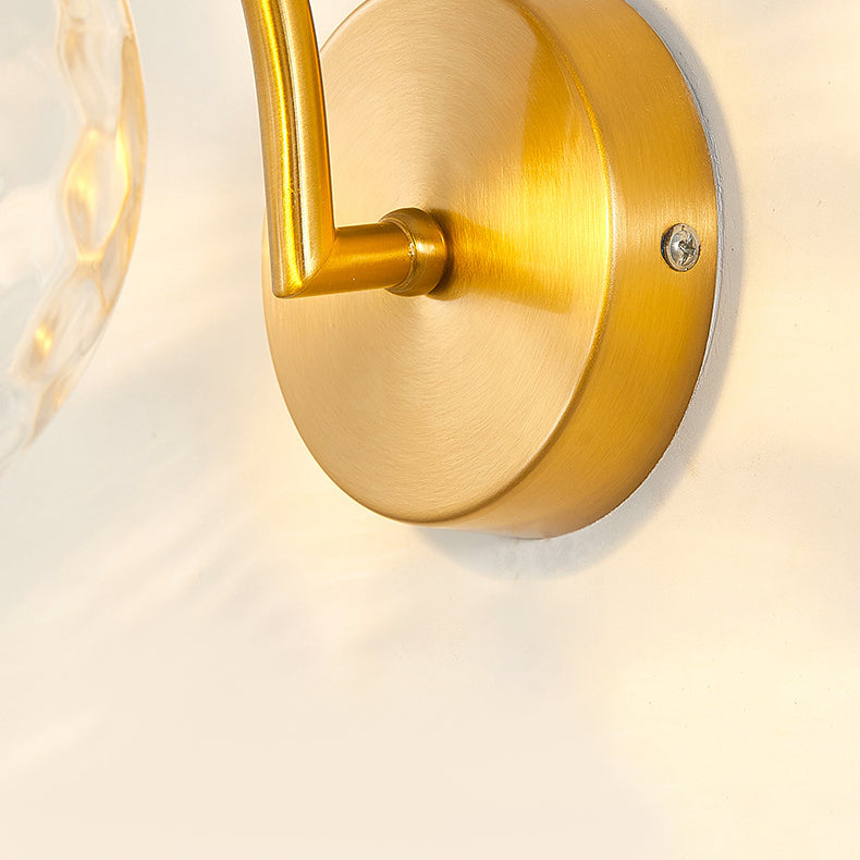 Modern Wall Lamp Glass Shade Wall Vanity Lights for Powder Room Washroom