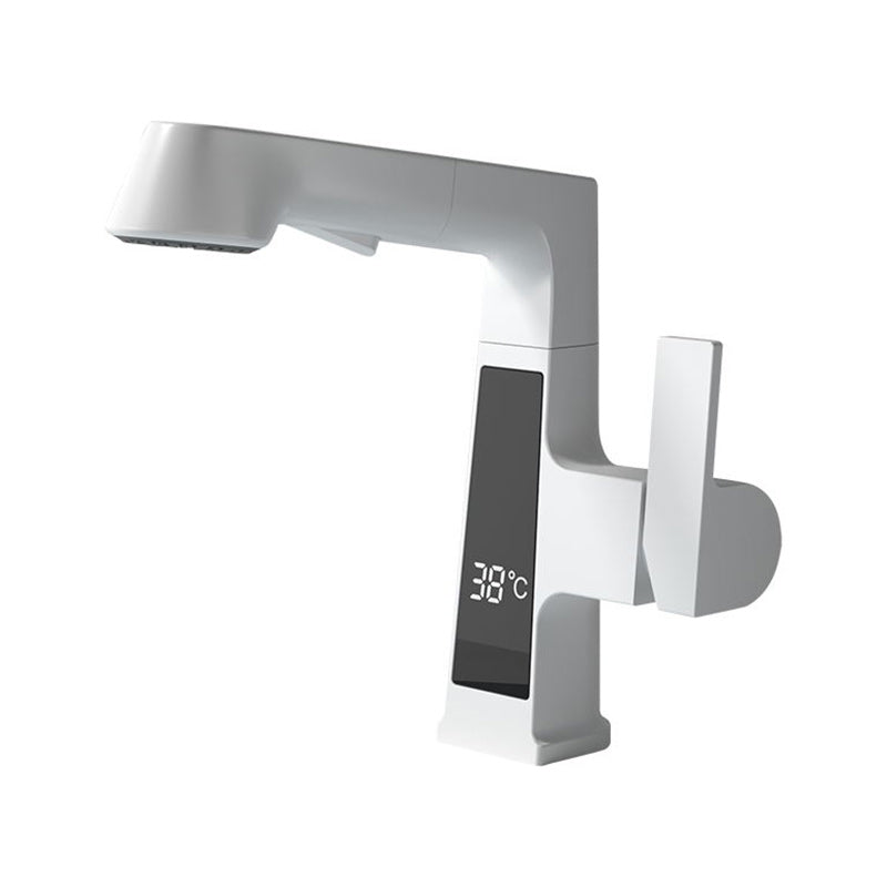 Classic Centerset Faucet Single Handle Solid Color Centerset Bathroom Sink Faucet