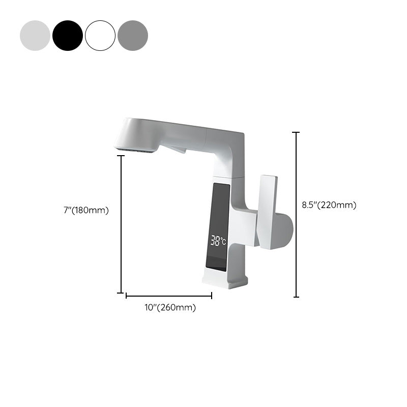 Classic Centerset Faucet Single Handle Solid Color Centerset Bathroom Sink Faucet
