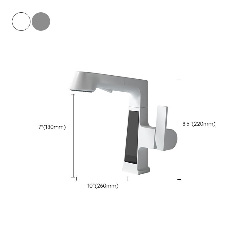 Classic Centerset Faucet Single Handle Solid Color Centerset Bathroom Sink Faucet