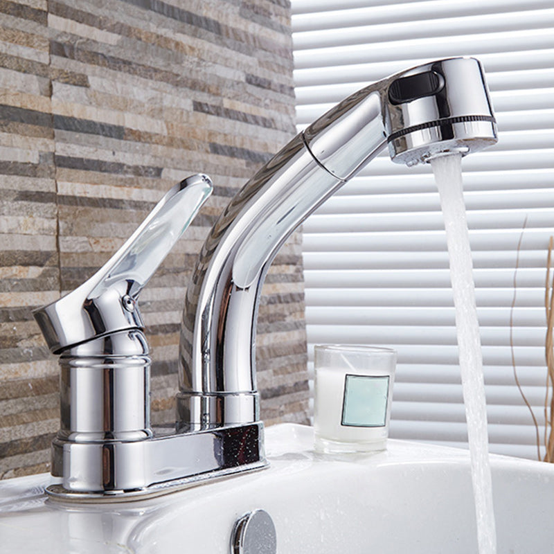 Centerset Faucet Lever Handles High-Arc Centerset Bathroom Sink Faucet