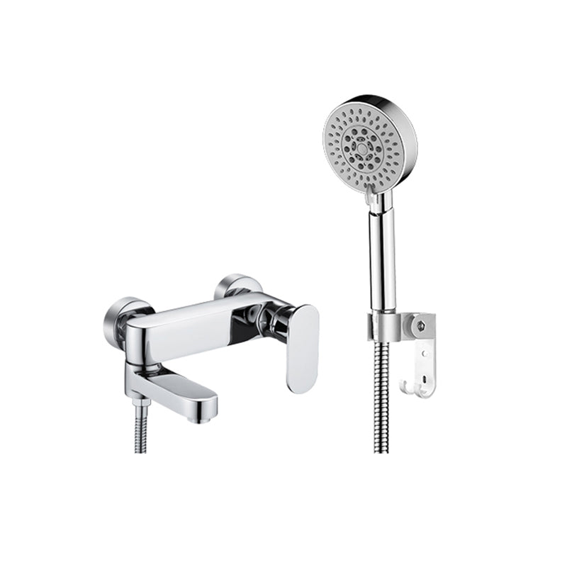 Modern Wall Mounted Bath Faucet Trim Metal Single Handle Tub Faucet Trim