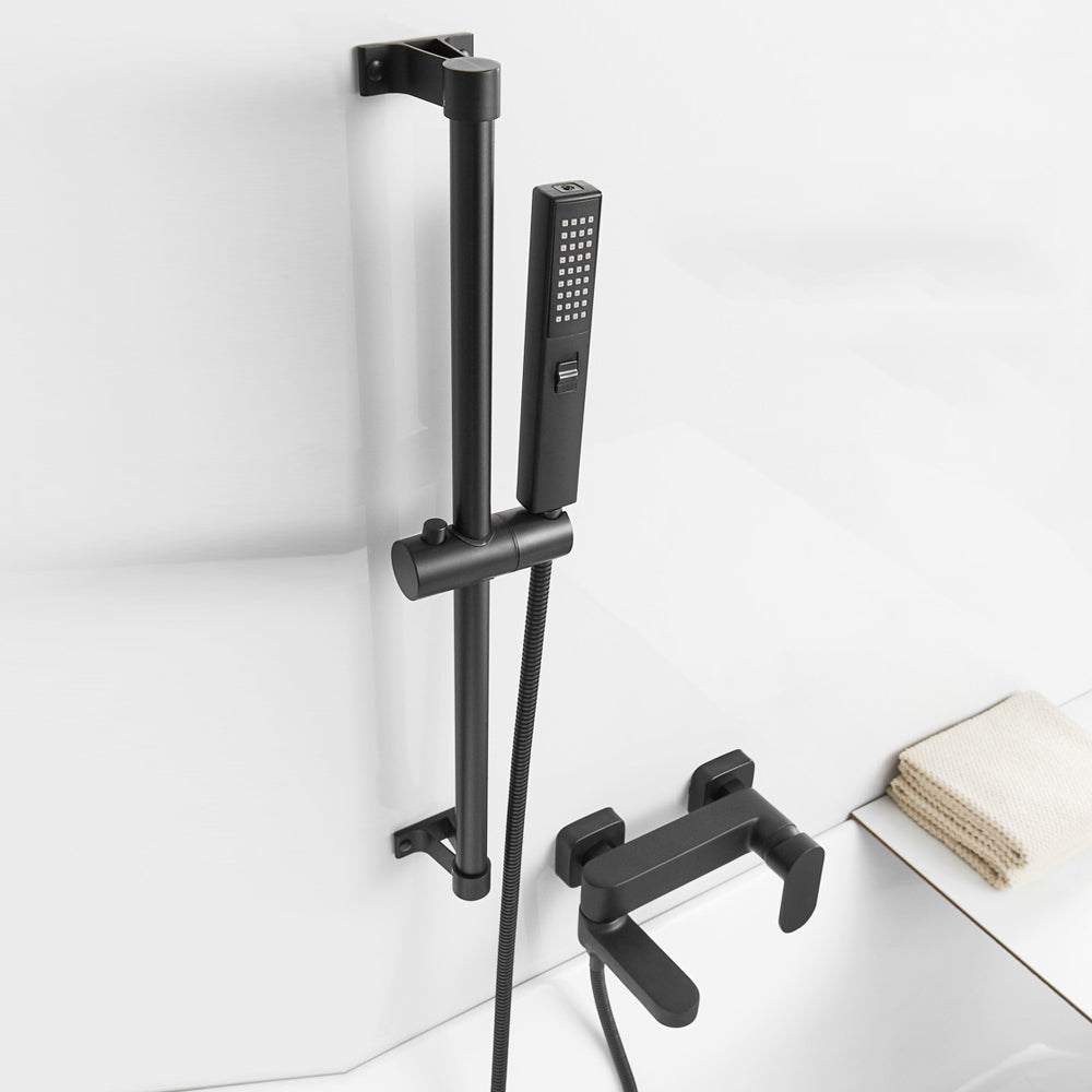 Modern Wall Mounted Bath Faucet Trim Metal Single Handle Tub Faucet Trim
