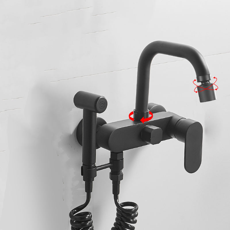 Metal Bath Faucet Trim Contemporary Lever Handle Tub Faucet Trim