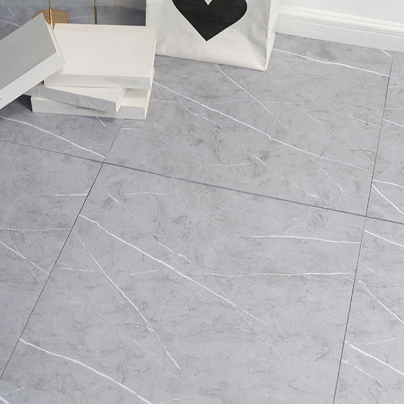 Modern Vinyl Tile Plastic Peel and Stick Marble Look Fade Resistant Tile Flooring