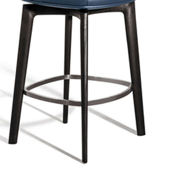 Industrial Style Counter Chair Wood Footrest Counter Stool for Restaurant