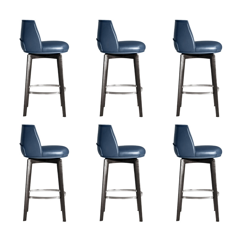 Industrial Style Counter Chair Wood Footrest Counter Stool for Restaurant