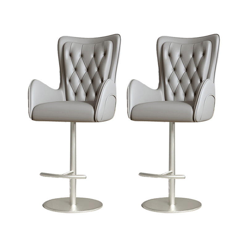 Industrial Style Metal Bar Stool Footrest Swivel Counter Stool for Bristol
