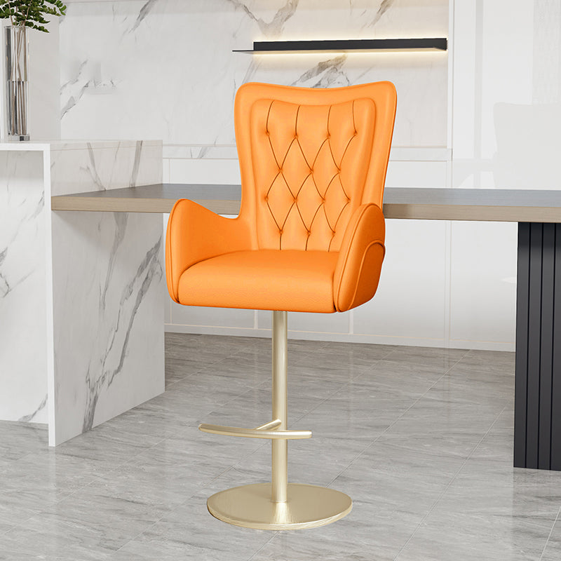 Industrial Style Metal Bar Stool Footrest Swivel Counter Stool for Bristol