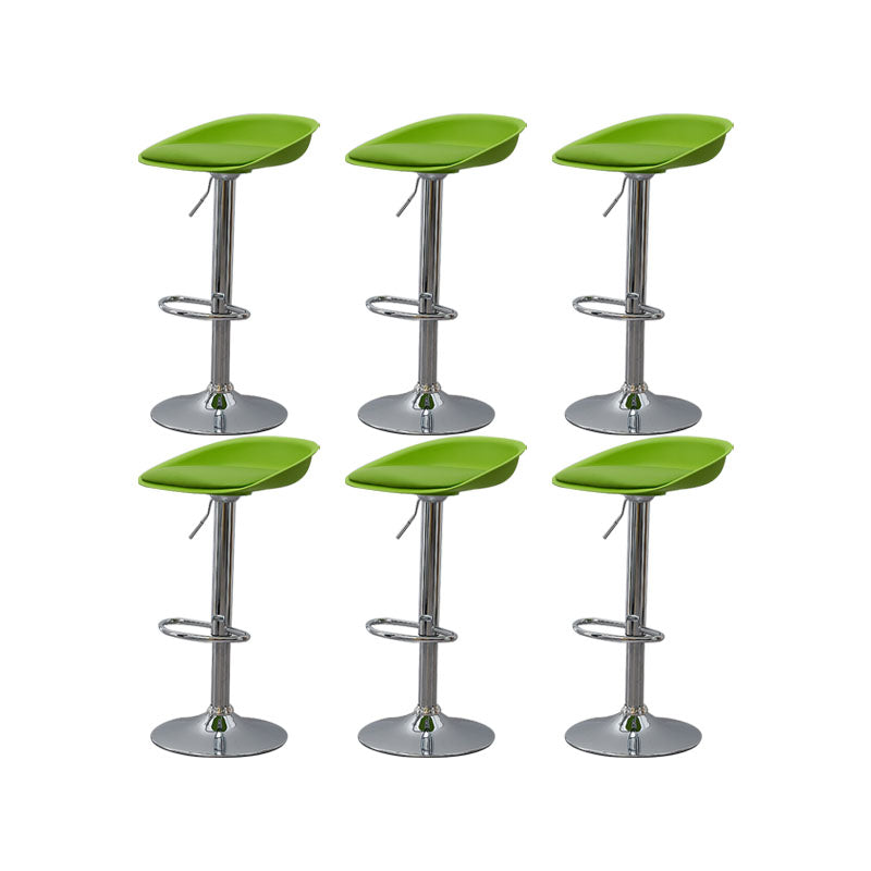 Living Room Counter Stool Armless Bar Stools with Metal Legs