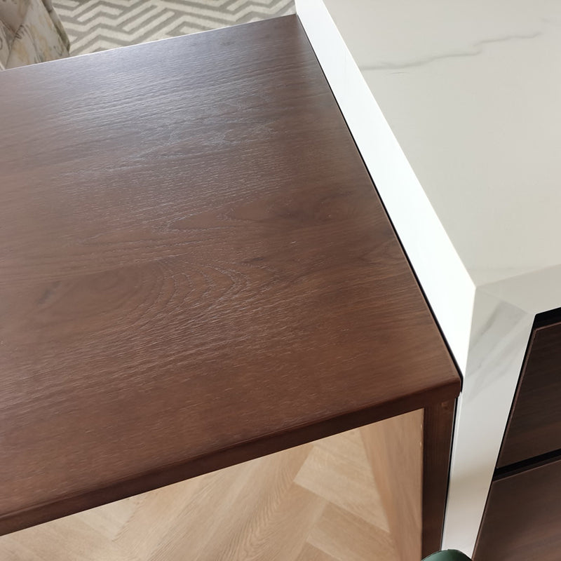 Modern Style Wood Bar Table Pine Wood Base for Milk Tea Shop