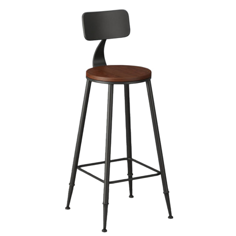 Solid Wood Top Bar Table Set 1/3/5 Pcs Iron Frame Bar Table and Stools