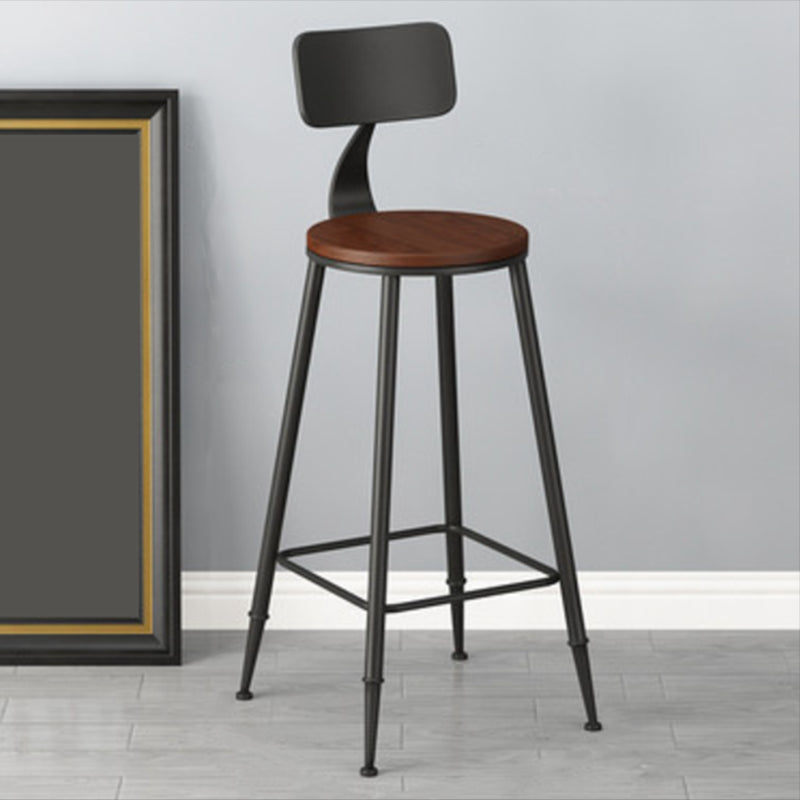 Solid Wood Top Bar Table Set 1/3/5 Pcs Iron Frame Bar Table and Stools