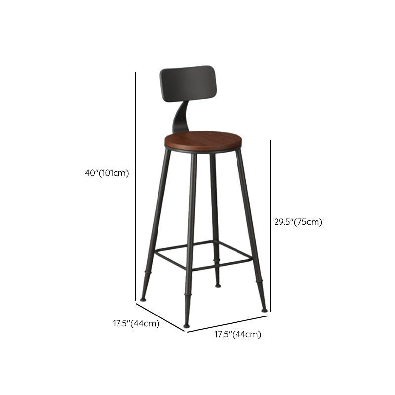 Solid Wood Top Bar Table Set 1/3/5 Pcs Iron Frame Bar Table and Stools