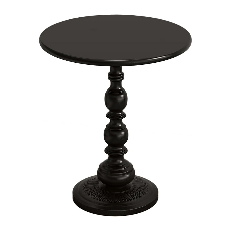 16" Wide Glam Corner Table Round Pedestal Metal Accent Side Table