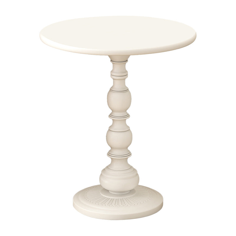 16" Wide Glam Corner Table Round Pedestal Metal Accent Side Table