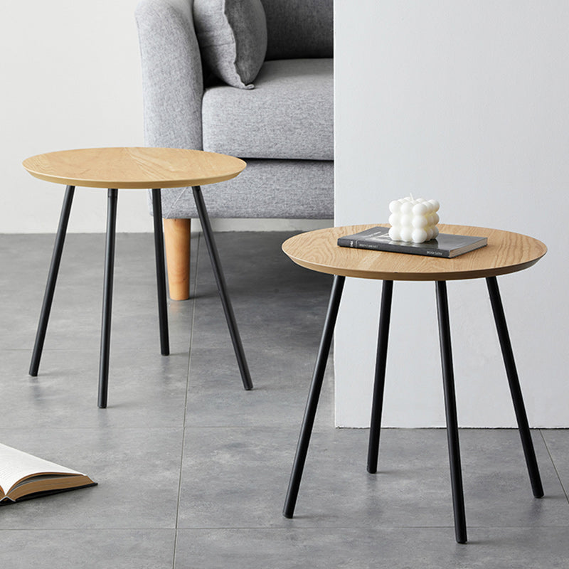 15" Wide Contemporary Corner Table Wood 4 Legs Accent Side Table