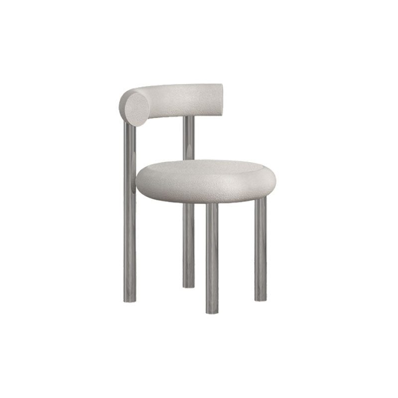Contemporary Style Side Chair Metal Open Back Dining Room Chair for Home