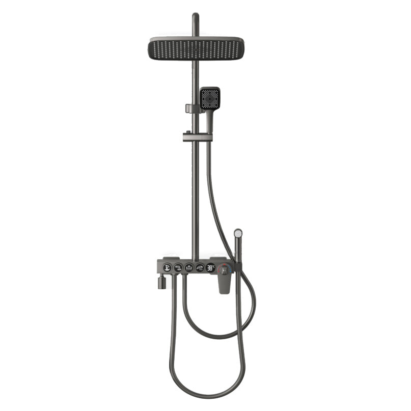 Modern Shower Combo Brass Handheld Shower Head Wall Mounted Shower Set