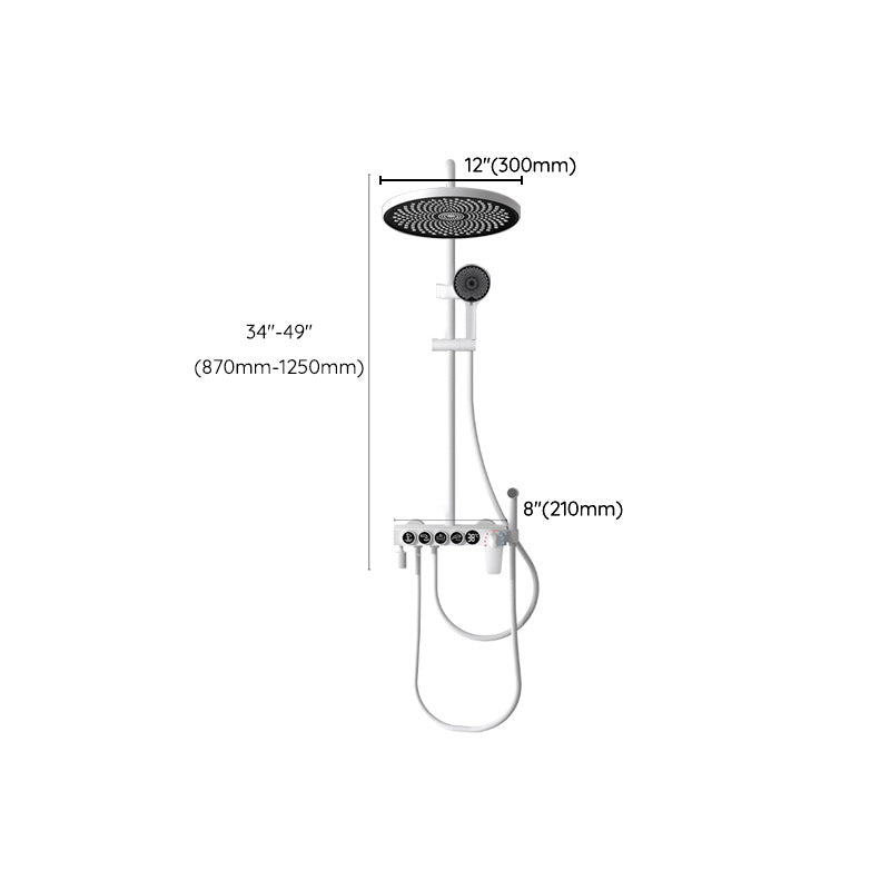 Modern Shower Combo Brass Handheld Shower Head Wall Mounted Shower Set