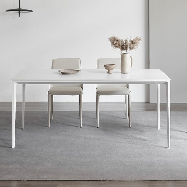 Modern 1/3/4/5/7 Pieces Furniture Sintered Stone Dining Set in White