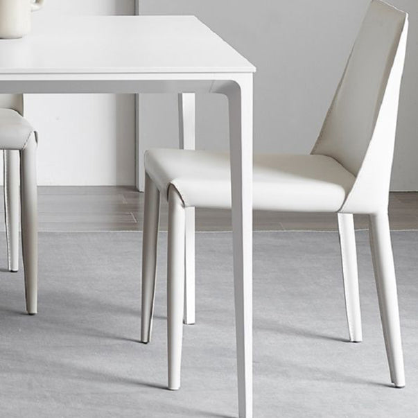 Modern 1/3/4/5/7 Pieces Furniture Sintered Stone Dining Set in White