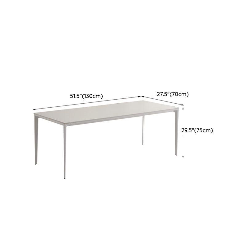 Modern 1/3/4/5/7 Pieces Furniture Sintered Stone Dining Set in White
