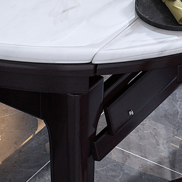 Drop-Leaf Dining Room Table Contemporary Dinner Room Kitchen Table