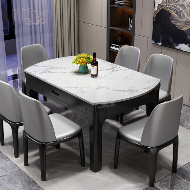 4 Legs Contemporary Dining Room Table Solid Wood Dining Site Table