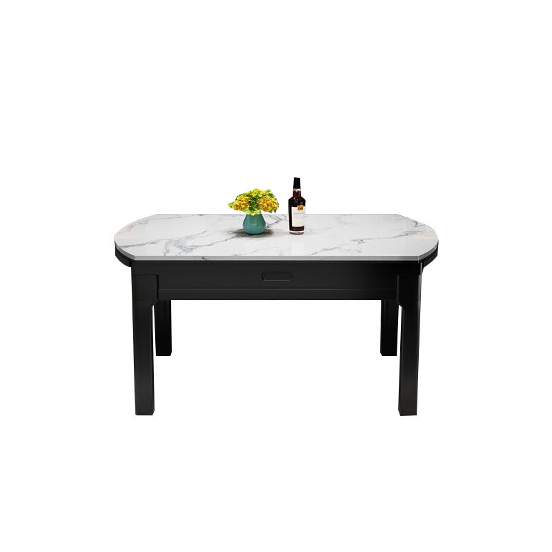 4 Legs Contemporary Dining Room Table Solid Wood Dining Site Table