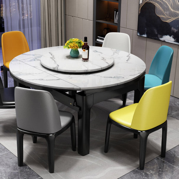 4 Legs Contemporary Dining Room Table Solid Wood Dining Site Table