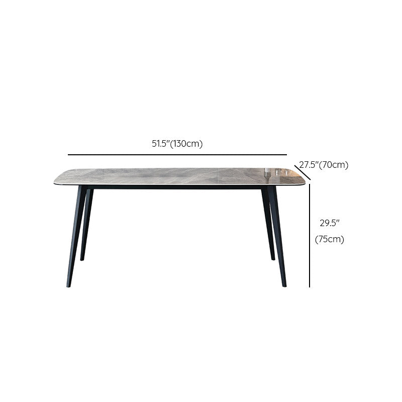 Rectangle Contemporary Dining Table 4 Legs Dining Room Table
