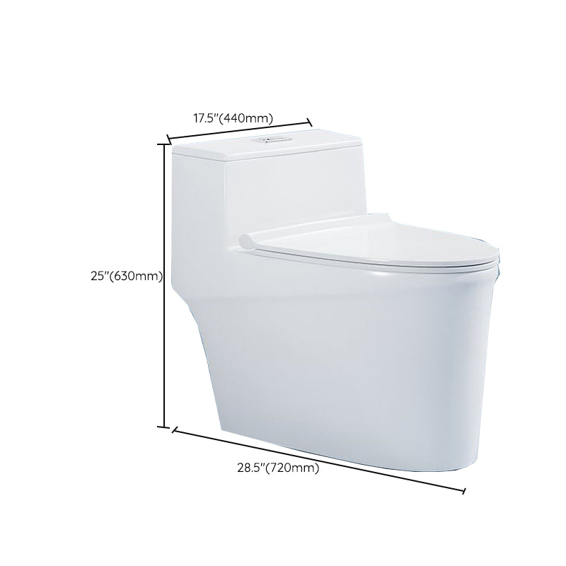 Modern Floor Mounted Flush Toilet White Urine Toilet with Seat for Bathroom